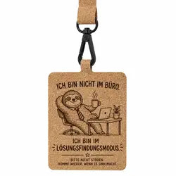 Kork Namensschild mit Gravur