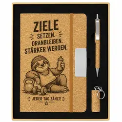 Kork Notizbuch mit Gravur