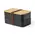 Lunch Box Bawar - schwarz, Farbe: schwarz personalisierte Geschenke 